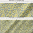 thumbnail image 2 of Soimoi Yellow Cotton Voile Fabric Forget Me Not Bush Floral Print Fabric By the Yard 42 Inch Wide, 2 of 7