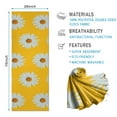 thumbnail image 2 of Yellow Daisy Flower White Blooms Pattern Hot Yoga Mat Towel Non Slip for Hot Yoga - Quick-Drying Yoga Mat Cover with 4 Corner Pockets with Travel Bag - Hot Yoga Towel Non Slip 74"x26", 2 of 6