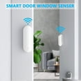 thumbnail image 2 of Sensores WiFi para puertas y ventanas, alarma inteligente Tuya con notificación gratuita, control de aplicación, sistema de alarma de seguridad para el hogar, no requiere concentrador, compatible con, 2 of 5