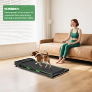 2 in 1 Walking Pad for Home/Office,Folding Treadmill 2.5HP,COFUNOK Under Desk Treadmill with Remote,0.6-7.6mph