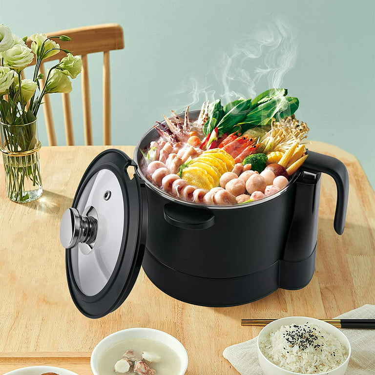 MIDUO 3-in-1 Smart Lifting Electric Hot Pot with Steaming Basket