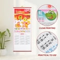 thumbnail image 2 of MOVTOTOP 1Pack Hanging Calendar Multi Color Rectangular Simple and Plain Design for Home Decor 76.20X31.80X0.10Cm, 2 of 8