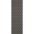 thumbnail image 1 of Safavieh Courtyard Black Indoor Outdoor Rug - Runner 2'3" x 20', 1 of 5