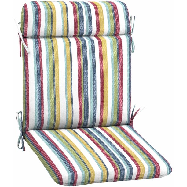 Mainstays Outdoor Patio Mid Back Chair Cushion, Multiple Patterns