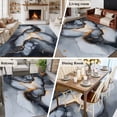 thumbnail image 5 of Marble Black Area Rug 5x8 FT, Non Slip Bedroom Throw Carpet, Ink Painting Modern Art Abstract Washable Soft Floor Carpet Non-Shedding Rug for Living Room Nursery Dorm Office, 5 of 9