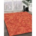 thumbnail image 2 of Ahgly Company Indoor Round Patterned Orange Red Orange Area Rugs, 5' Round, 2 of 6