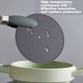 thumbnail image 4 of Silicone insulation pad with bracket, high-temperature hot pad, table pad, household teacup pad - grey, 4 of 5