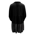thumbnail image 4 of Qertyioot Women's Fashionable Solid Color Button Cardigan Half Sleeved Lapel Tops, 4 of 5