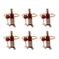 thumbnail image 4 of 6 Pcs Napkin Holders Home Decor Easy Installation Napkin Buckles Holder Napkin Buckle for Birthday Party Dining Table Wedding, 4 of 9