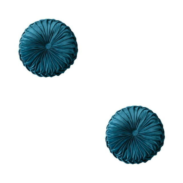 Decodeary Ajouter une Touche d'Élégance Coussin Décoratif Coussin Simple Coussin Oreiller Coussin Bleu Mer 35CM 2ensemble