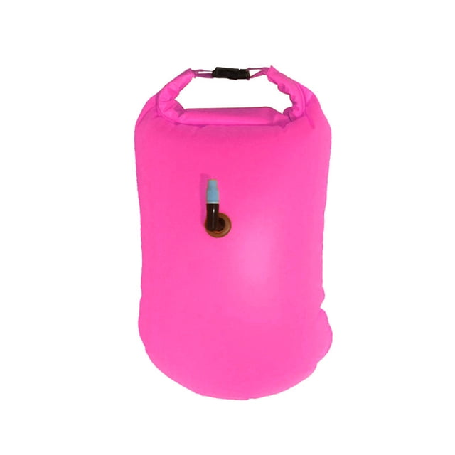 Eigraketly Bolsa Impermeable Flotador Botón de color sólido Paquete inflable Saco Fácil operación Ecológico Artículos deportivos Pesca Deportes acuáticos Rosa Eigraketly OD029448-02