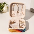thumbnail image 6 of Fish Travel Portable Square Decorative Box with Necklace Holder and Jewelry Organizer - Ideal for Rings, Earrings, Necklaces, Bracelets - Suitable for Girls and Women, 6 of 6