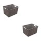 thumbnail image 2 of Advancent Caja de plástico duradera, organizador de almacenamiento apilable para habitación o dormitorio, organizador de dormitorio, cesta Type5 NO5, 2 of 6