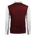 thumbnail image 5 of COOFANDY Mens Casual Slim Fit V-Neck Rhombus Business Knitwear Sweater Vest, 5 of 16
