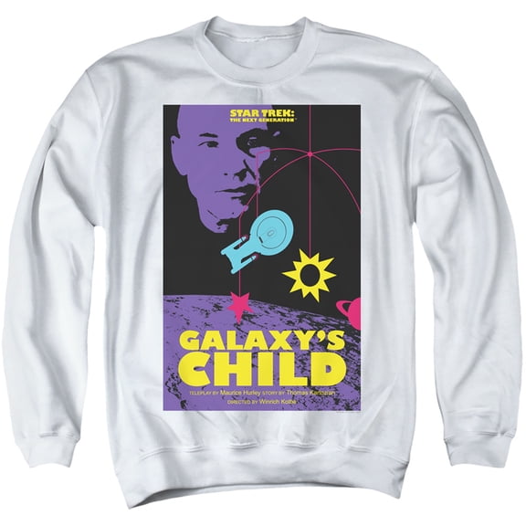 Star Trek Tng Season 4 Episode 16 Adult Crewneck Sweatshirt White