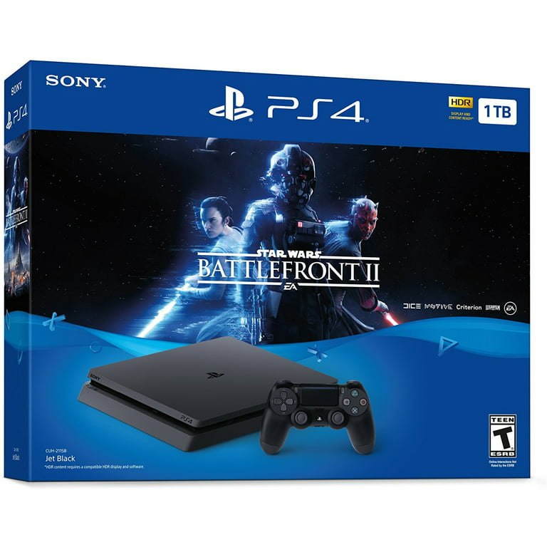 Hovedløse beholder Stor eg Sony PlayStation 4 Slim 1TB Star Wars Battlefront II Bundle, CUH-2115B -  Walmart.com