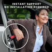 HOM Car Door Handle for Elderly - Multifunction Car Door Grabbers for Seniors with Window Breaker, Seatbelt Cutter & Built-in Flashlight (2-pack)