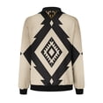 thumbnail image 4 of Ftwytp Womens Casual Daily Coats Lightweight Zip Up Casual Jacket Color Blocked Coat Stand Short Sports Outwear Long Sleeve Jackets, 4 of 5