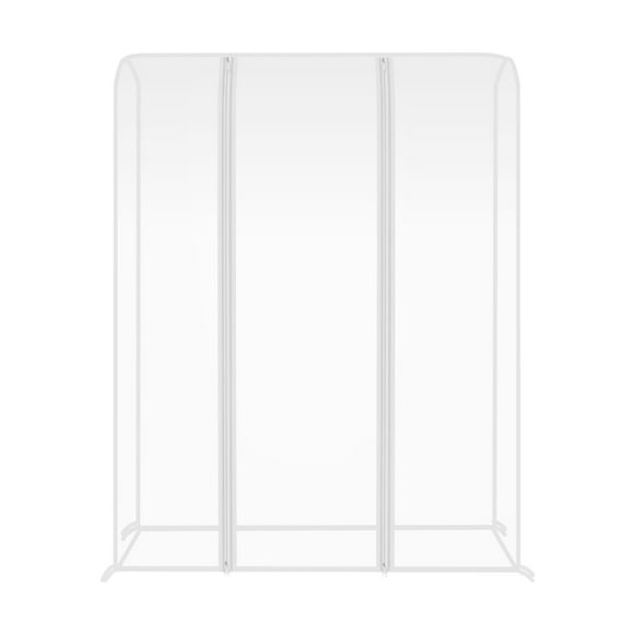 Clear Garment Rack Cover Dustproof Clothes Rack Cover with Zippers Garment Rack Protector