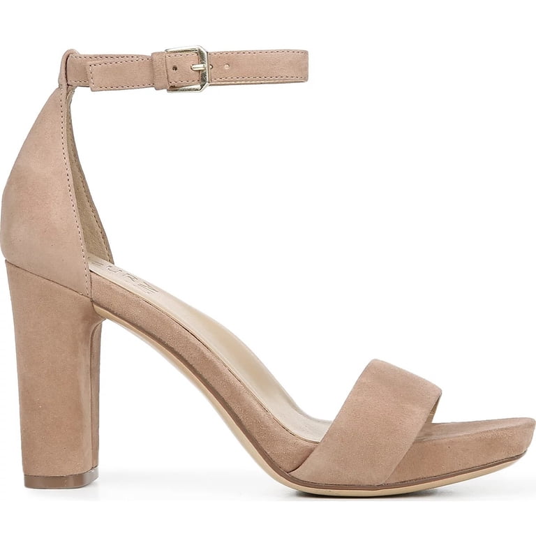 Naturalizer Women's Joy Heeled Sandals Gingersnap Brown Suede 9.5M