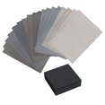 thumbnail image 1 of Micro Mesh 19 Piece Woodworkers Pack with 18 Abrasive 3 Inch by 6 Inch Sheets and a Foam Sanding Block, 1 of 6