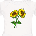 thumbnail image 4 of Inktastic Pair of Sunflowers Boys or Girls Long Sleeve Baby Bodysuit, 4 of 5