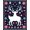 Black, Pattern 2, variant on ODIKA 4' x 6' Machine Washable Non-Slip Area Rug, Scandinavian Unicorn High Traffic Rug, White, 755097