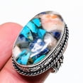 thumbnail image 2 of Natural Spiny Oyster Gemstone Handmade 925 Sterling Silver Ring Size 9, 2 of 2