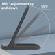 thumbnail image 4 of Cargador inalámbrico, cargador portátil vertical de escritorio, carga rápida inalámbrica, cargador inalámbrico móvil plegable de 15 W, compatible con carga inalámbrica de bobina, compatible con iOS y, 4 of 8