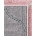 thumbnail image 7 of Unique Loom Trellis Frieze Collection Area Rug - Rounded (8' x 11' Rectangle Light Pink/Ivory), 7 of 7