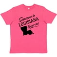 thumbnail image 3 of Inktastic Someone in Louisiana Loves Me Youth T-Shirt, 3 of 5