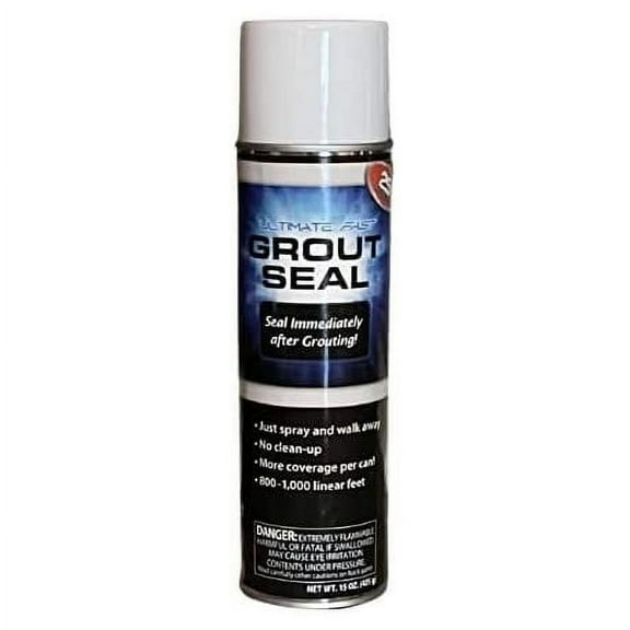 Advanced Ultimate Fast Grout Seal 15 Ounce  Aerosol Spray-On Instant Grout Sealer with Color Hold Technology  800-1000 Linear Feet Per Can for Grout, Natural Stone, Masonry & Concrete