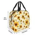 thumbnail image 2 of Pofeuu European-style Pattern Sunflower A Print Lunch Bag Lunch Box Large Capacity Insulated Lunch Bag for Adult, Leakproof Reusable Lunch Tote Bags for Work, 2 of 5