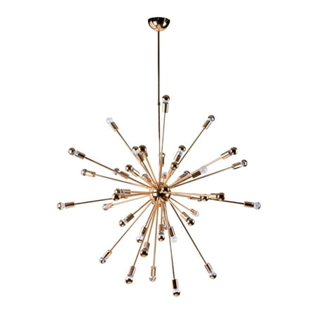 Gold Ceiling Light - Modern Contemporary Urban Design Kitchen Dining Chandelier Ceiling Light, Gold, Metal