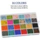 thumbnail image 2 of 24000 cuentas de vidrio en 24 colores en caja transparente Afortunado mini cuentas de colores mixtos para hacer joyas, 2 of 5