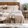thumbnail image 6 of Rustic Farmhouse Lantern Decor Set of 2 - Stylish Decorative Lanterns for Your Living Room, Fireplace Mantle or Kitchen Dining Table - Modern Indoor/Outdoor Coffee Table Decor for Your Entire Home, 6 of 7