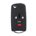 thumbnail image 3 of Carcasa para llavero con 3 + 1 botones, plegable, para coche, con control remoto, para llavero, carcasa, negro, repuesto para Mitsubishi 2007-2010 Eclipse EOTVIA No, 3 of 6
