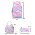 thumbnail image 3 of Sanrio-mochila de Hello Kitty para niñas y mujeres, morral escolar de colores con bolsa de almuerzo, mochila de viaje para adolescentes, 3 unidades por juego, 3 of 4