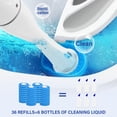 thumbnail image 5 of Glamchi Electric Toilet Brush Scrubber Kit with Holder , 8 Refill Heads and 2 Brush Types, 5 of 9