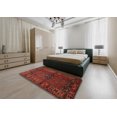 thumbnail image 5 of Ahgly Company Machine Washable Indoor Rectangle Traditional Dark Sienna Brown Area Rugs, 2' x 3', 5 of 7