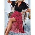 thumbnail image 6 of Women'S 2025 Sleeveless Spring Summer Dresses Casual Boho Crewneck Floral Boho Cocktail Party Dresses Wine Red L, 6 of 9