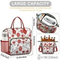 thumbnail image 5 of Pioneer Flower Floral Print Pattern Womens Lunch Box for Work,Insulated Large Lunch Bag for Tween and Teen,Loncheras Para Mujer,Leakproof Adult Lunch Bag for Work,Beach,Travel,Picnic,Camping, 5 of 7