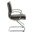 thumbnail image 4 of Office Star Guest Faux Leather Chair in Espresso with Chrome Base, 4 of 6