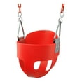 thumbnail image 6 of KINSPORY Toddler Swing Set, 59" Heavy-Duty Coated Iron Chains Baby Swing, High Back Full Bucket Infant Seat with Tree Straps, Backyard Outdoor Indoor, 6 of 7