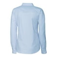 thumbnail image 3 of Women's Cutter & Buck  Light Blue Toledo Mud Hens Stretch Oxford Stripe Long Sleeve Button-Up Dress Shirt, 3 of 3