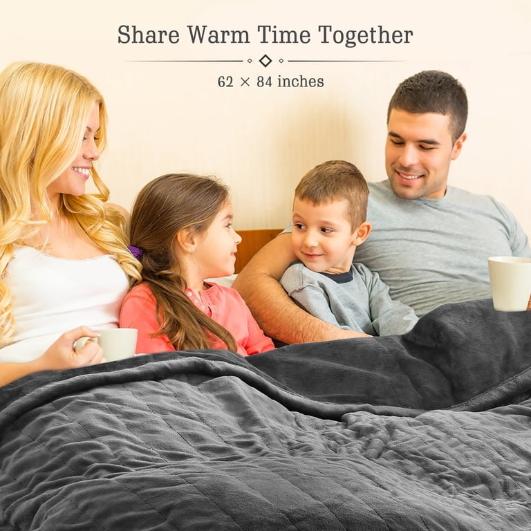 HEATED BLANKET 約125×70cm　Francfranc MaxKare Electric Heated Blanket Twin Size with 6 Heating Levels