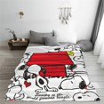 thumbnail image 2 of v316 Blankets Peanuts Snoopy In The World Throw Blankets Cute Blanket for Bedding Couch Soft Bed Rug Blankets jju316, 2 of 5