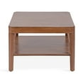 thumbnail image 6 of Kate and Laurel Talcott Modern Tiered Square Coffee Table, 26 x 26 x 18, Walnut Brown, Transitional Two-Tier Rectangular Living Room Table with Storage and Mango Wood Construction, 6 of 8