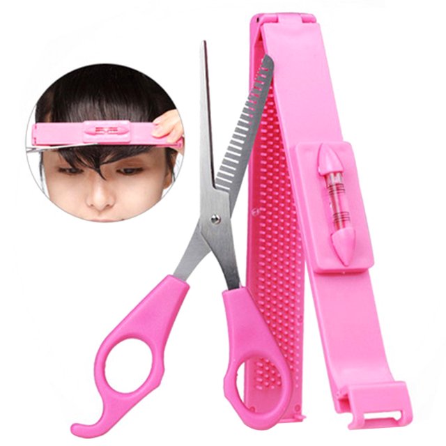Hair Thinning Scissors Professional Hair Bang Scissors with Fringe Cut Comb Clip