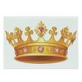 thumbnail image 1 of Queen Cutting Board, Crown with Pale Pink Gemstone Antique Tiara Nobility Cartoon, Decorative Tempered Glass Cutting and Serving Board, Large Size, Orange and Rose, by Ambesonne, 1 of 1